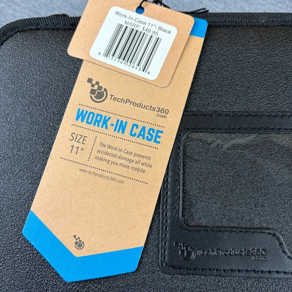 TechProducts360 Work-In Case 11‎ Inch Black Laptop Tablet Messenger Bag New